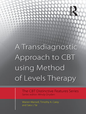 cover image of A Transdiagnostic Approach to CBT using Method of Levels Therapy